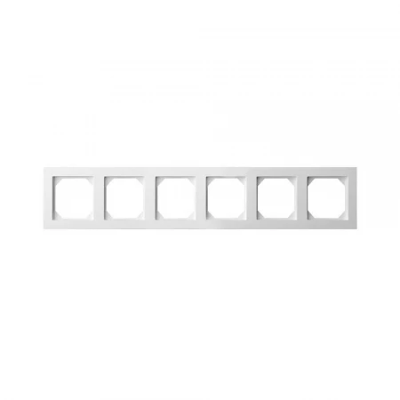 Рамка 6-постовая Liregus Epsilon белый 28-0426