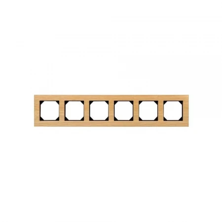 Рамка 6-постовая Liregus Epsilon дуб 28-225