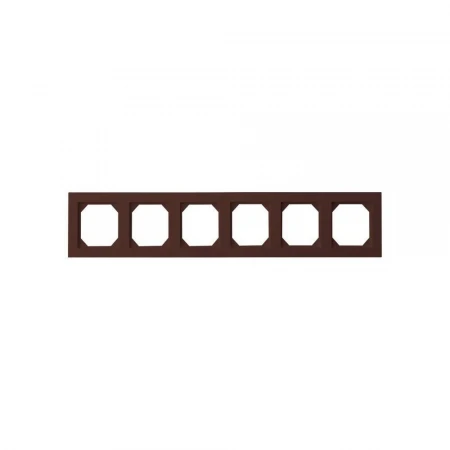 Рамка 6-постовая Liregus Epsilon коричневый 28-1501