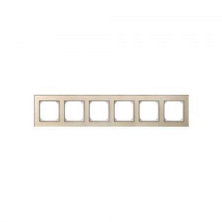 Рамка 6-постовая Liregus Epsilon шампань 28-266