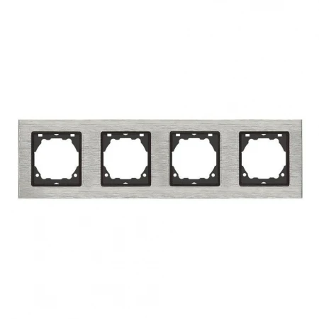 Рамка 4-постовая Vesta-Electric Exclusive Silver Metallic серебро FRM050401STA