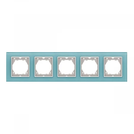 Рамка 5-постовая Vesta-Electric Exclusive Blue голубой FRM050503SIN