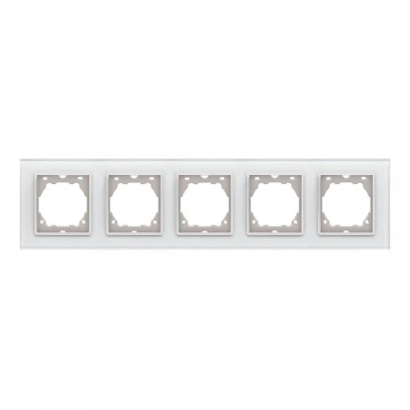 Рамка 5-постовая Vesta-Electric ExclusiveWhite белый FRM050503BEL