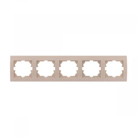 Рамка 5-ая горизонтальная Lezard Deriy кремовая 702-0300-150