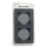 Рамка 2-постовая Stekker Катрин графит GFR00-7002-06 39540 Рамка 2-постовая Stekker Катрин графит GFR00-7002-06 39540