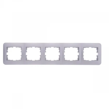 Рамка 5-ая горизонтальная Lezard Karina Life белый жемчуг 708-3000-150