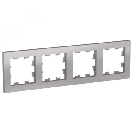 Рамка 4-постовая Systeme Electric AtlasDesign алюминий ATN000304