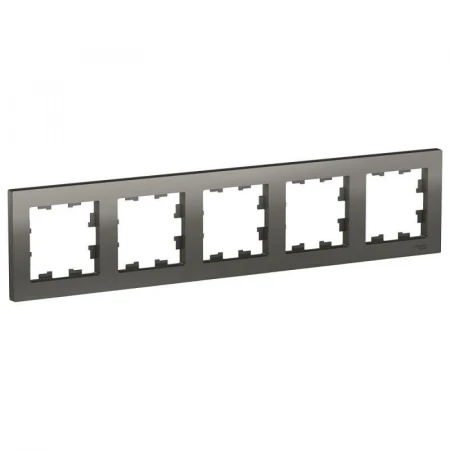 Рамка 5-постовая Systeme Electric AtlasDesign сталь ATN000905