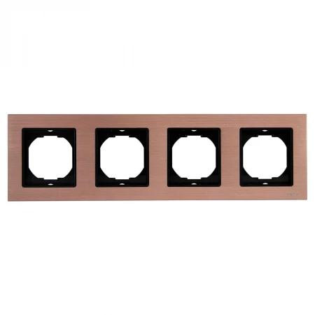 Рамка 4-постовая Vesta-Electric Exclusive Silver Champagne шампань FRM050401BSH