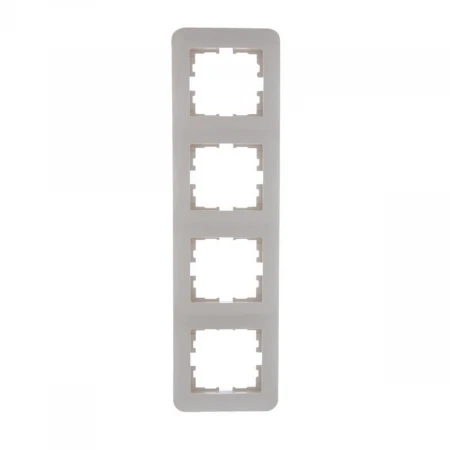 Рамка 4-ая вертикальная Lezard Karina Life кремовая 708-0300-154