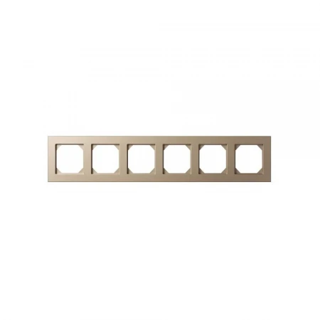 Рамка 6-постовая Liregus Epsilon шампань 28-3231