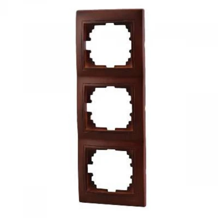 Рамка 3-ая вертикальная Lezard Mira вишня 701-0601-153