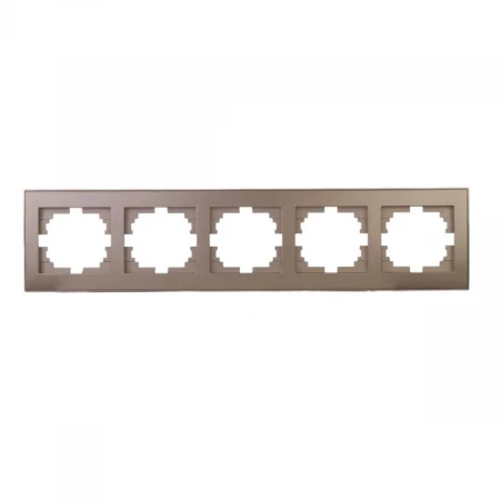 Рамка 5-ая горизонтальная Lezard Rain бронза 703-3131-150