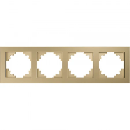 Рамка 4-постовая Stekker Катрин золото GFR00-7004-08 49038
