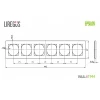 Рамка 6-постовая Liregus Epsilon белый 28-043