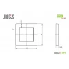 Рамка 1-постовая Liregus Epsilon антрацит 28-1201 Рамка 1-постовая Liregus Epsilon антрацит 28-1201