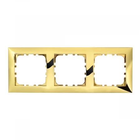 Рамка LK Studio 3-постовая (золото) LK60 864316-1