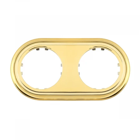 Рамка LK Studio 2-постовая круглая (золото) Vintage-Classic 889216-1