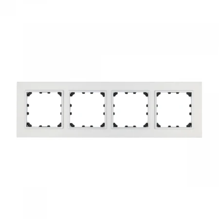 Рамка LK Studio 4-постовая из натурального анодированного алюминия LK60 864423-1