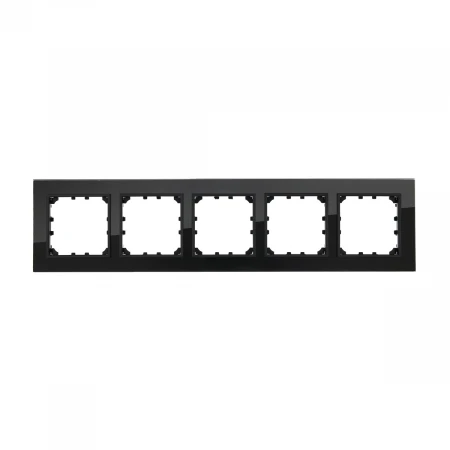 Рамка LK Studio 5-постовая из натурального темного стекла LK60 864510-1