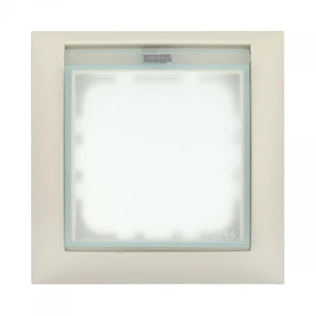 Рамка LK Studio универсальная защитная с крышкой для выключателей и розеток (бежевый) 869101-1