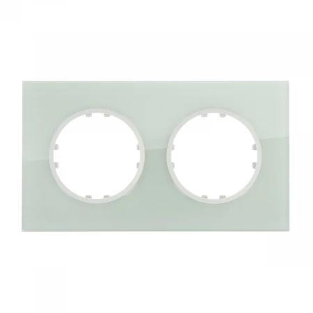 Рамка LK Studio 2-постовая квадрат из натурального светлого стекла Vintage 884211-1