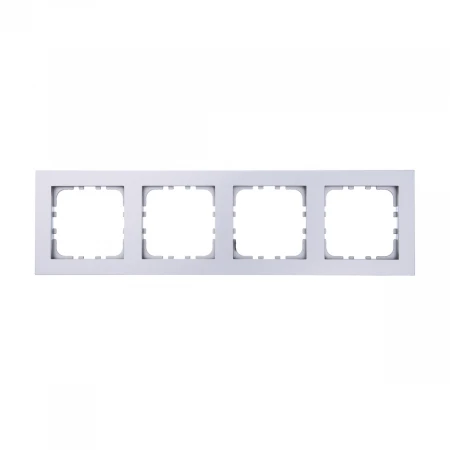 Рамка LK Studio 4-постовая (серебристый металлик) LK80 844403-1