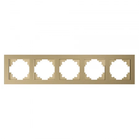 Рамка 5-постовая Stekker Катрин золото GFR00-7005-08 49040