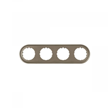 Рамка LK Studio 4-постовая круглая (бронза-электро) LK Vintage-Classic 889427-1