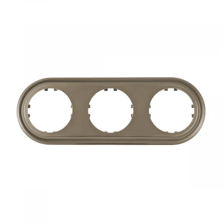 Рамка LK Studio 3-постовая круглая (бронза-электро) Vintage-Classic 889327-1