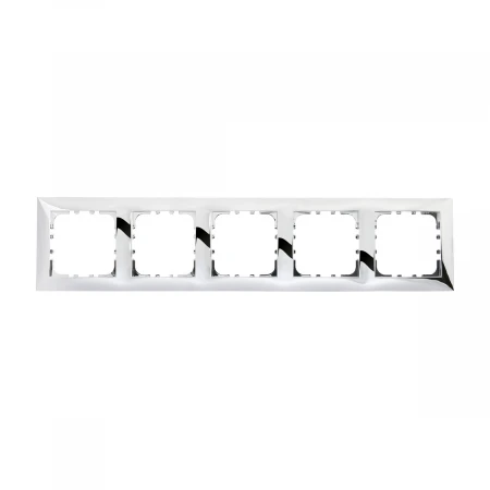 Рамка LK Studio 5-постовая (блестящее серебро) LK60 864543-1