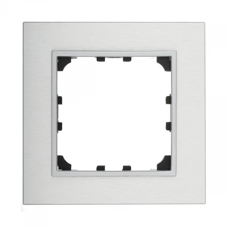 Рамка LK Studio 1-постовая из натурального анодированного алюминия LK60 864123-1