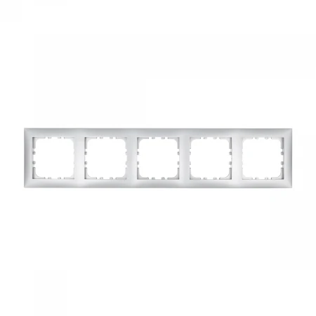 Рамка LK Studio 5-постовая (серебристый металлик) LK60 864503-1