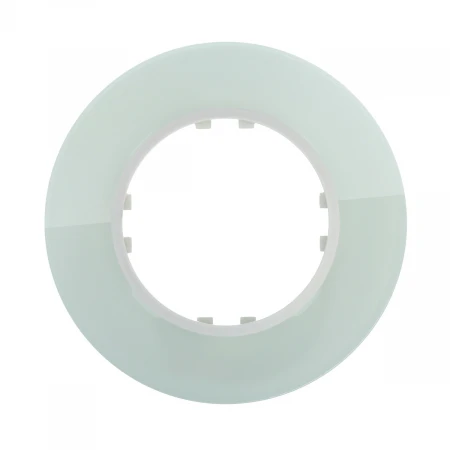 Рамка LK Studio 1-постовая круглая из натурального светлого стекла Vintage 889111-1