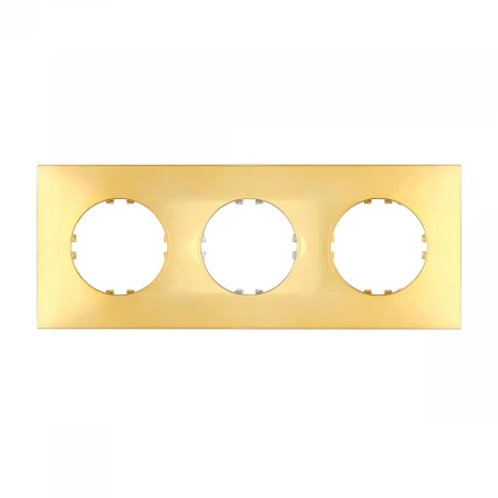 Рамка LK Studio 3-постовая квадрат (золото) Vintage-Quadro 884316-1