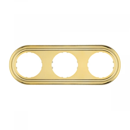 Рамка LK Studio 3-постовая круглая (золото) Vintage-Classic 889316-1