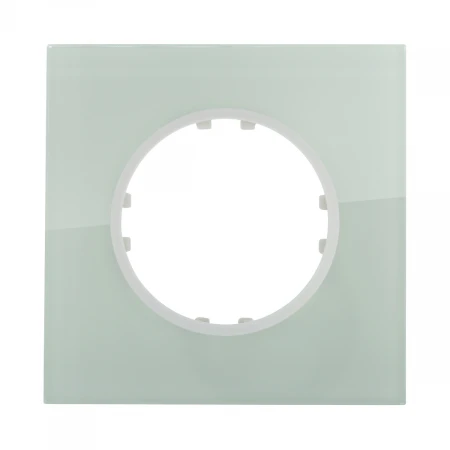 Рамка LK Studio 1-постовая квадрат из натурального светлого стекла Vintage 884111-1