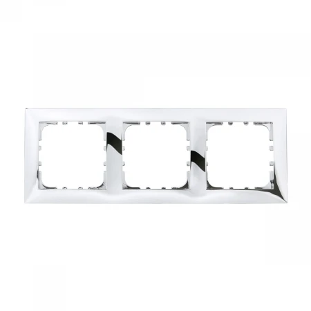 Рамка LK Studio 3-постовая (блестящее серебро) LK60 864343-1