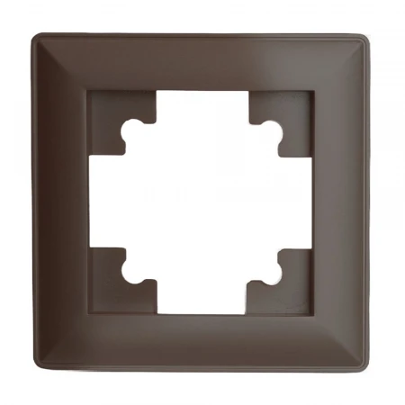 Рамка 1-постовая Stekker Катрин шоколад PFR00-7001-04 39817