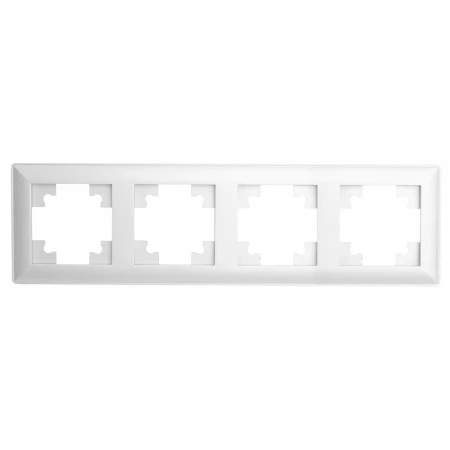 Рамка 4-постовая Stekker Катрин белый PFR00-7004-01 39795