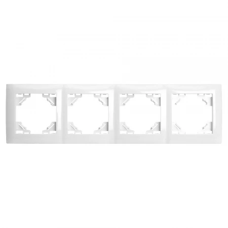 Рамка 4-постовая Stekker Эрна Элегант белый PFR00-9014-01 49659