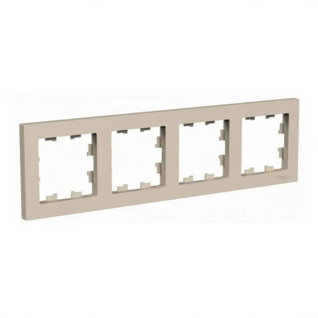 Рамка 4-постовая Systeme Electric AtlasDesign песочный ATN001204