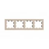 Рамка 4-постовая Systeme Electric AtlasDesign песочный ATN001204