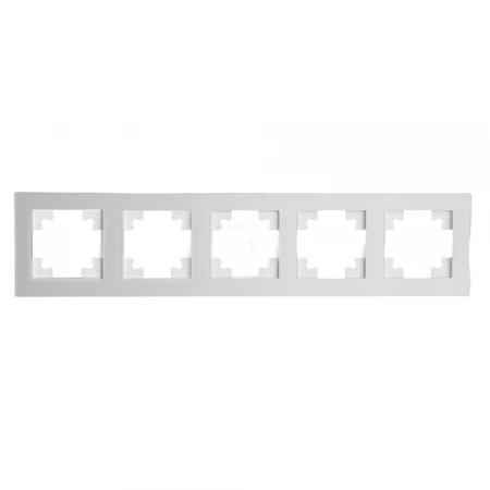 Рамка 5-постовая Stekker Катрин белый матовый GFR00-7005-01М 49598