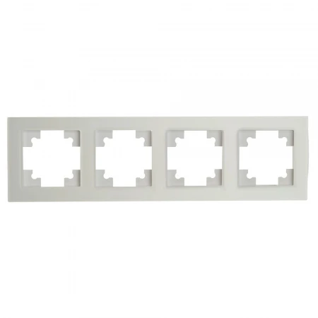 Рамка 4-постовая Stekker Катрин белый матовый GFR00-7004-01M 49597