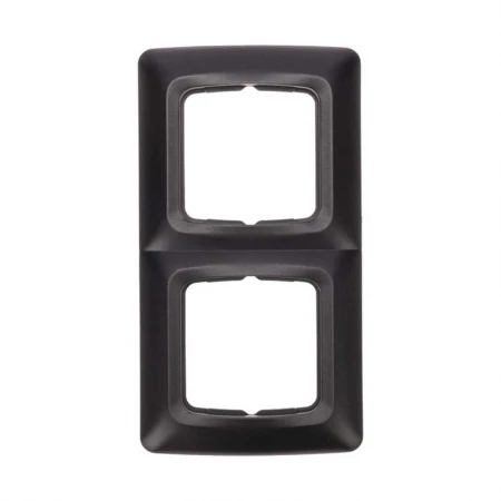 DEA Рамка 2-я горизонтальная Черный Металлик KRANZ KR-78-0346