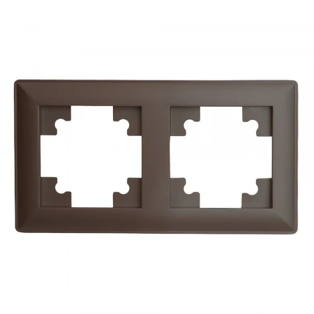 Рамка 2-постовая Stekker Катрин шоколад PFR00-7002-04 39818
