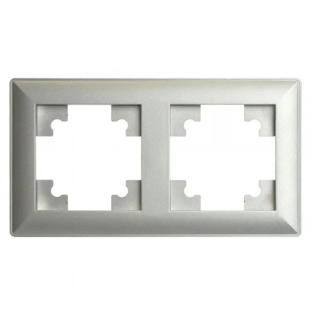 Рамка 2-постовая Stekker Катрин серебро PFR00-7002-03 39798