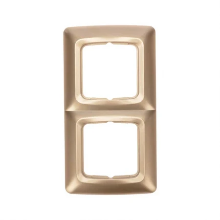 DEA Рамка 2-я горизонтальная Золотой Металлик KRANZ KR-78-0316