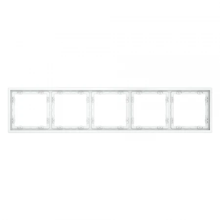 Рамка пластиковая Voltum S70 на 5 постов, (белый матовый) VLS100502